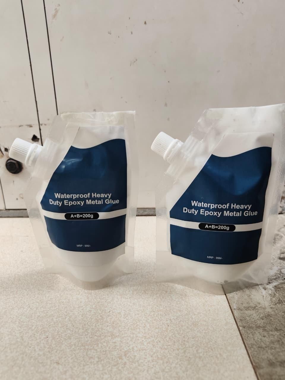 Waterproof Heavy Duty Epoxy Metal Glue 200 gm each Pack of 2